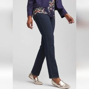 Chico's Deep Indigo Straight Leg Jeans Chico's SZ .5 SHORT Women's SZ 6 SHORT